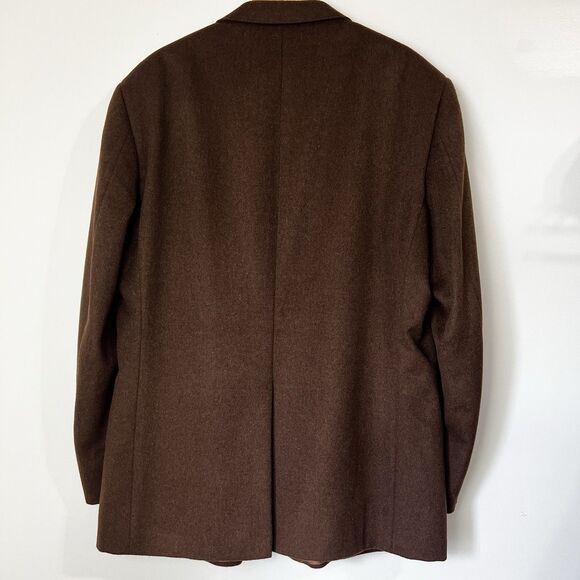 Paul Fredrick Blazer Sport Coat Brown Camel Hair Men’s 48 Long - Picture 3 of 12